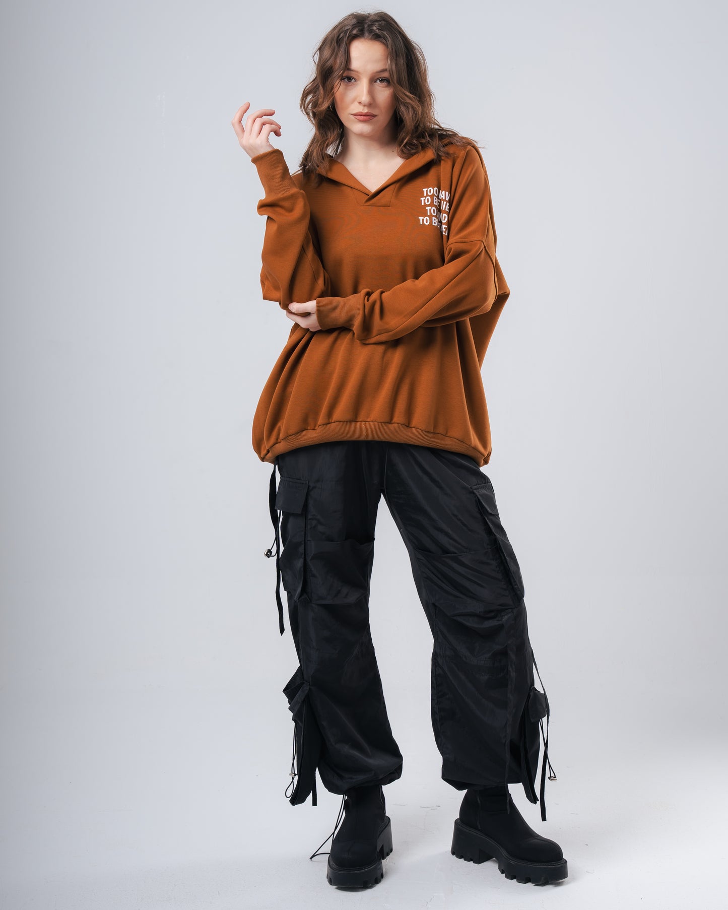 Too brave to be quiet too wild to be tamed Brown sweatshirt