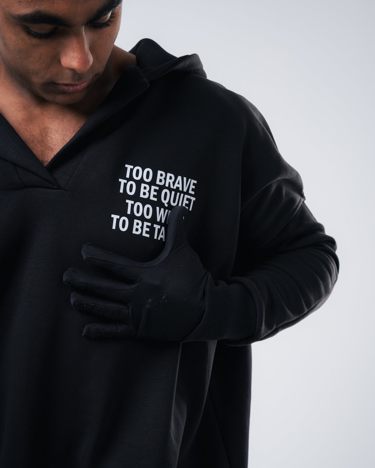 Too brave to be quiet too wild to be tamed Black sweatshirt