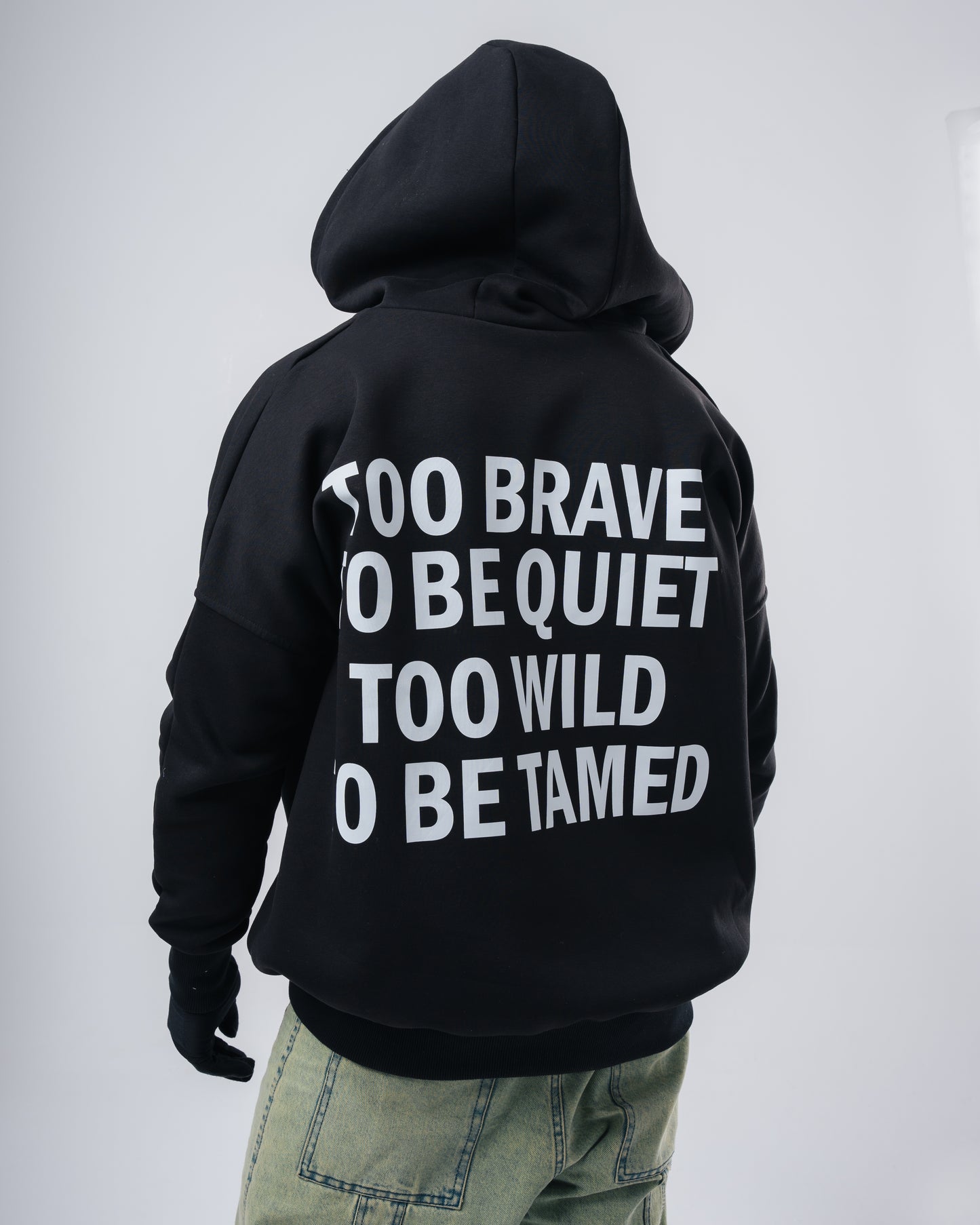 Too brave to be quiet too wild to be tamed Black sweatshirt