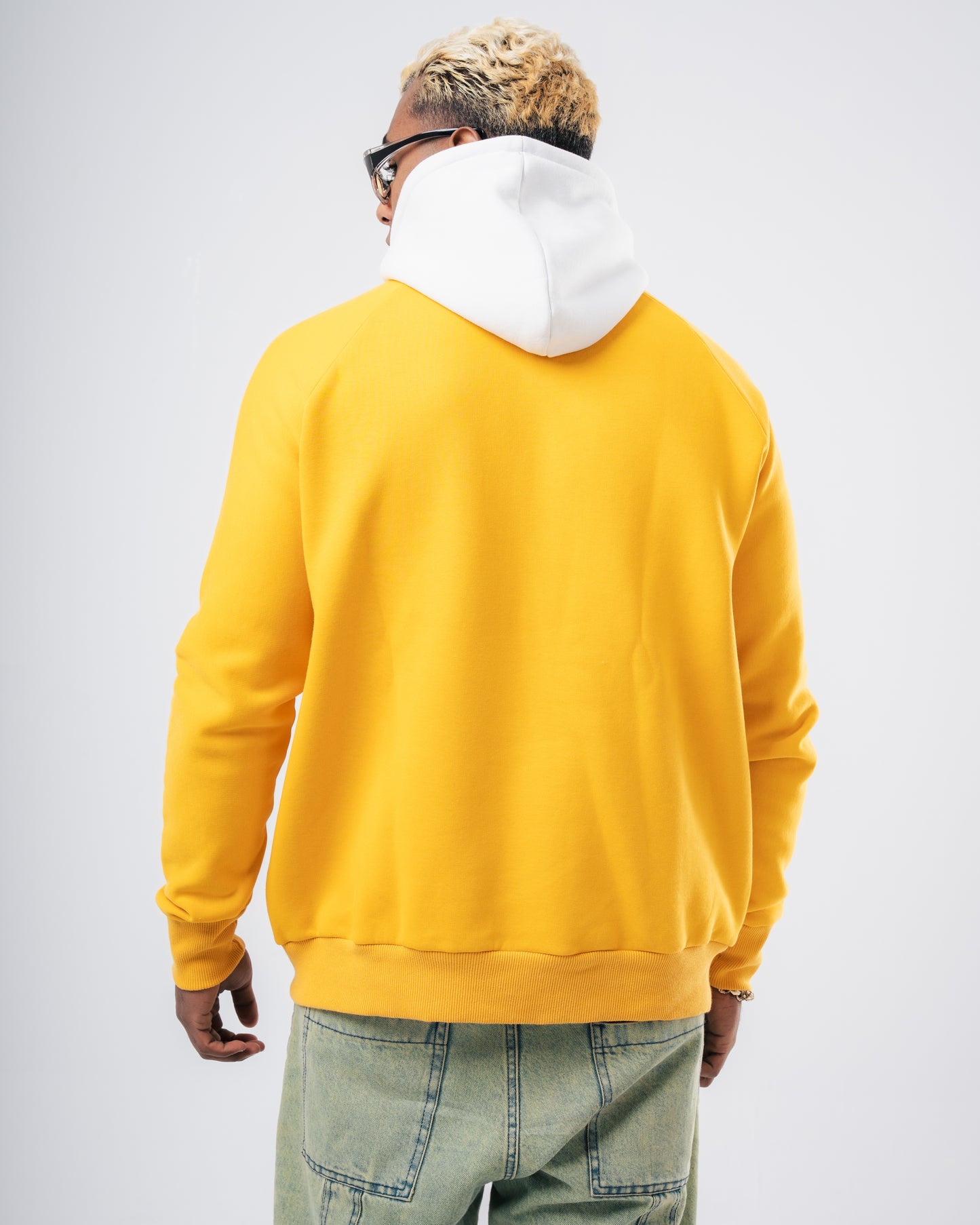 Yellow Plain Hoodie