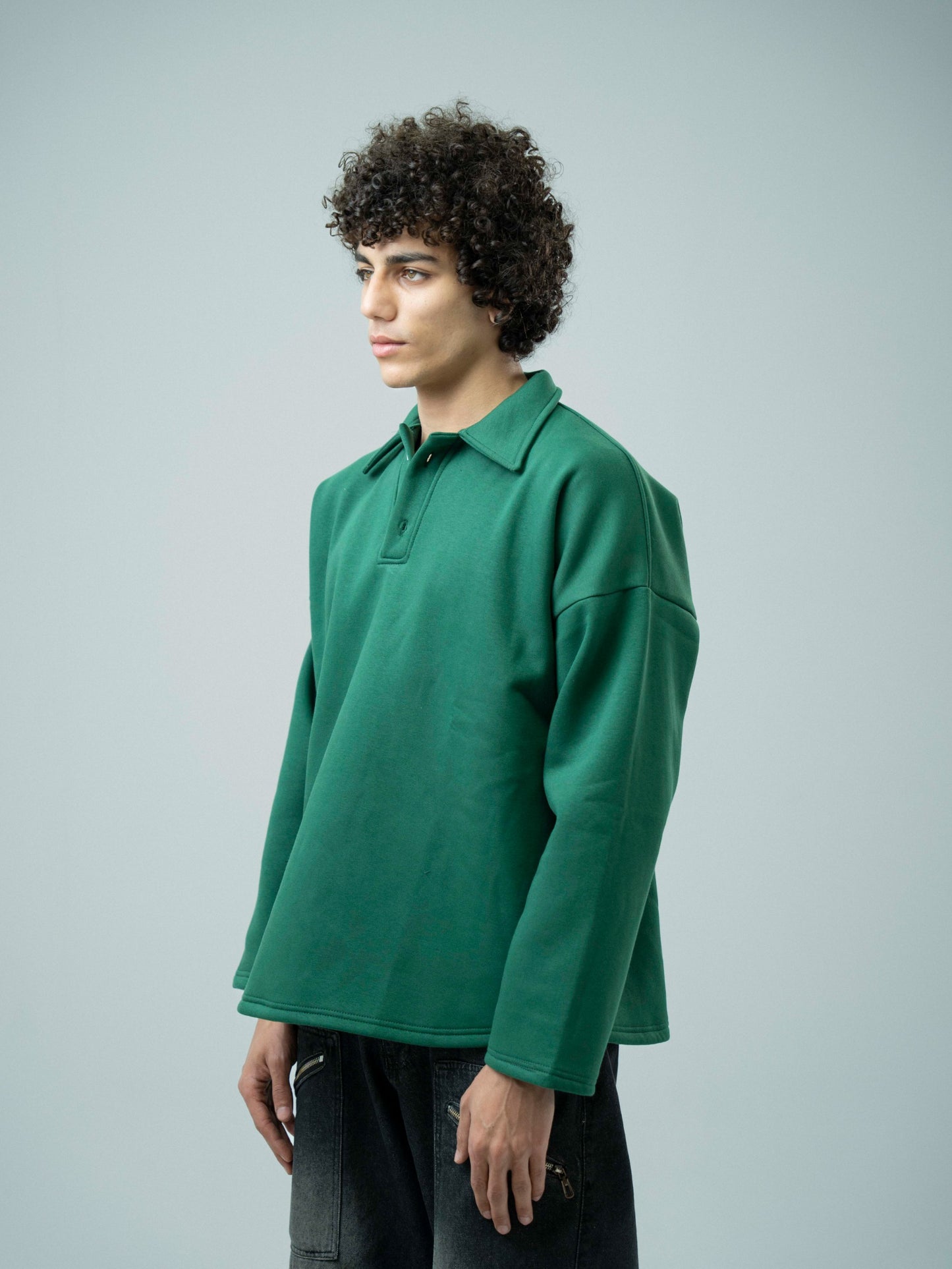 Green Plain Sweatshirt