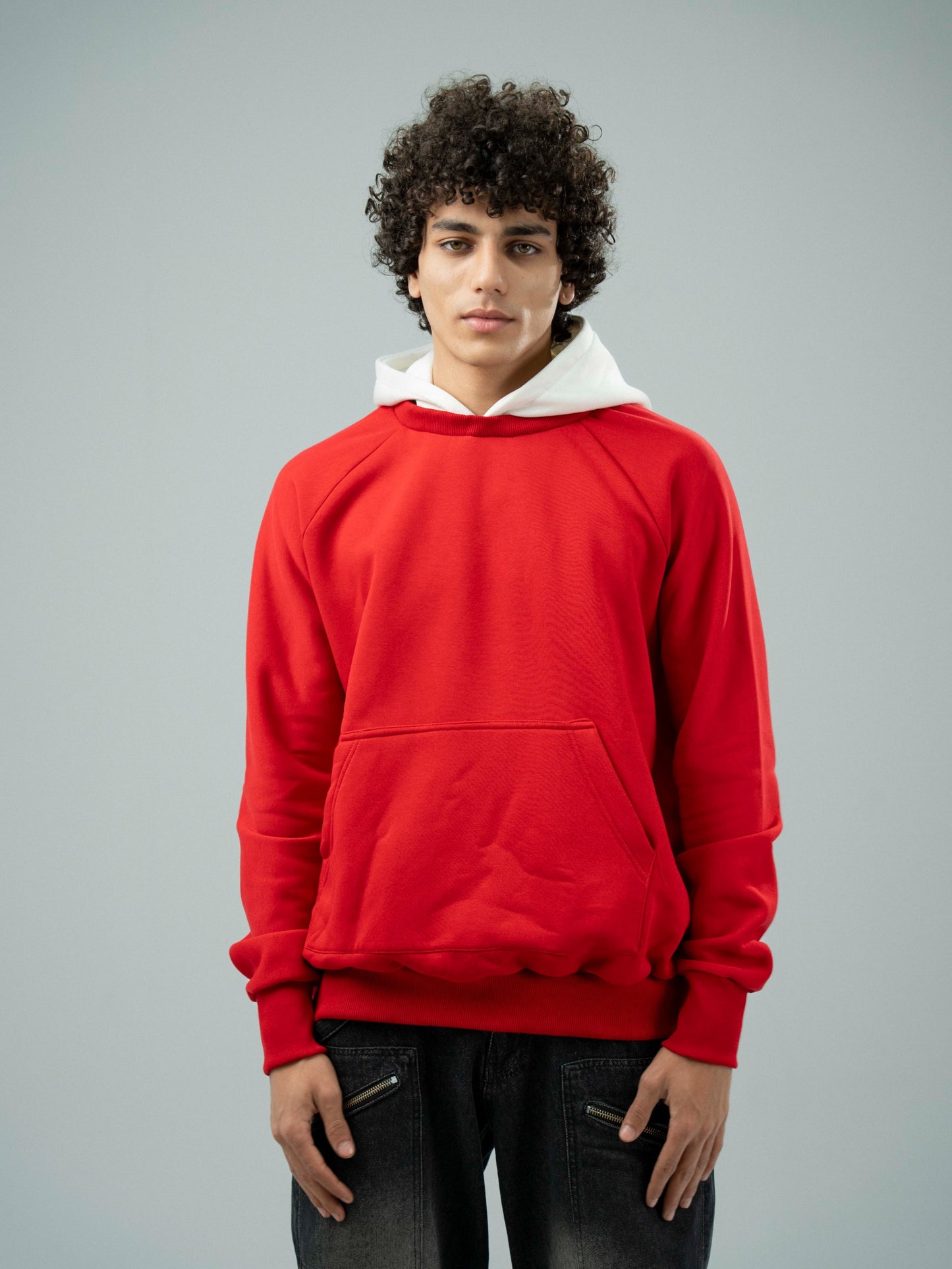 Red Plain Hoodie