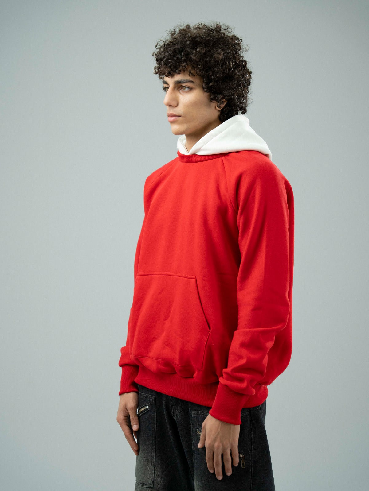 Red Plain Hoodie