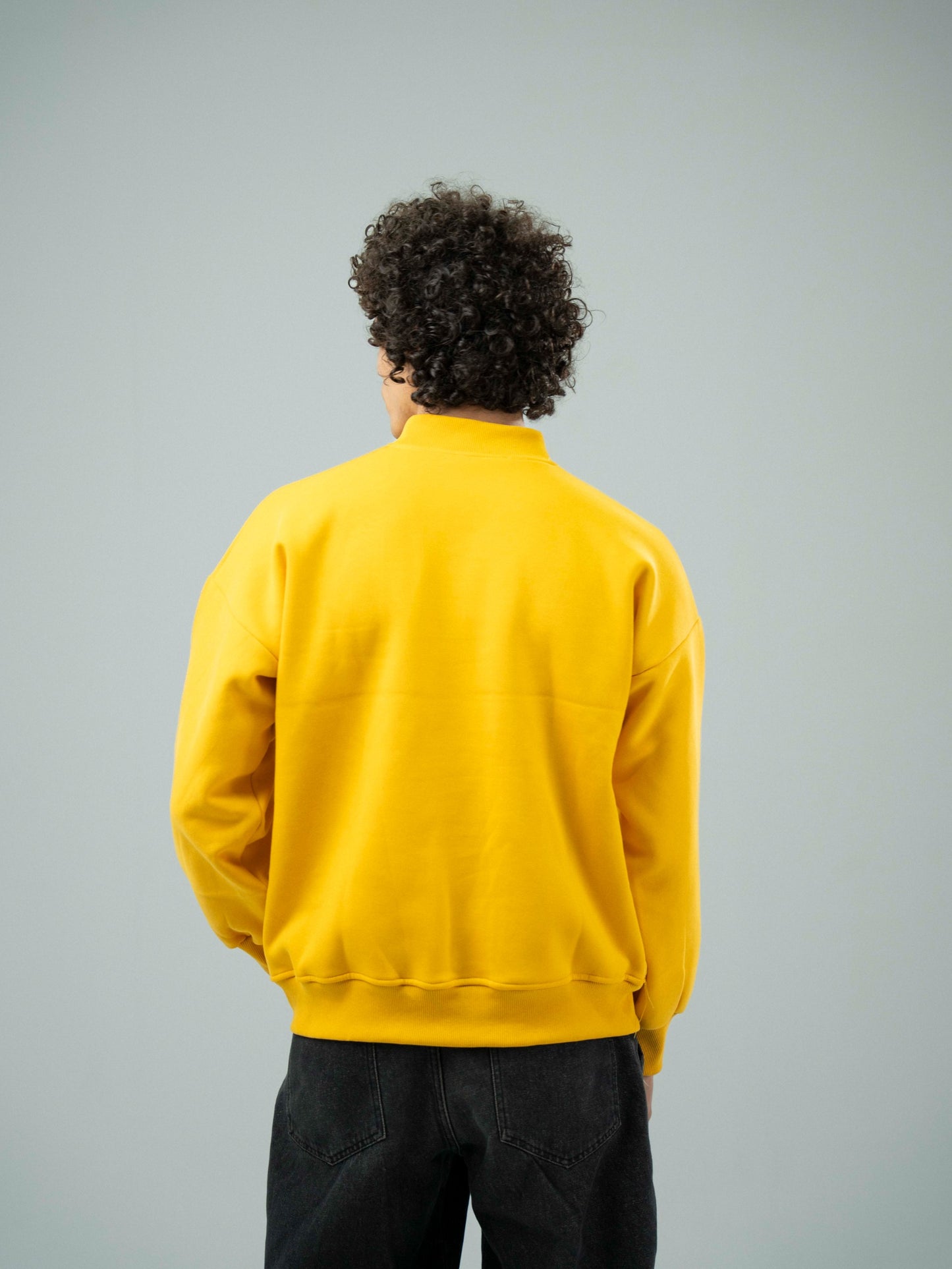Yellow Plain Sweatshirt