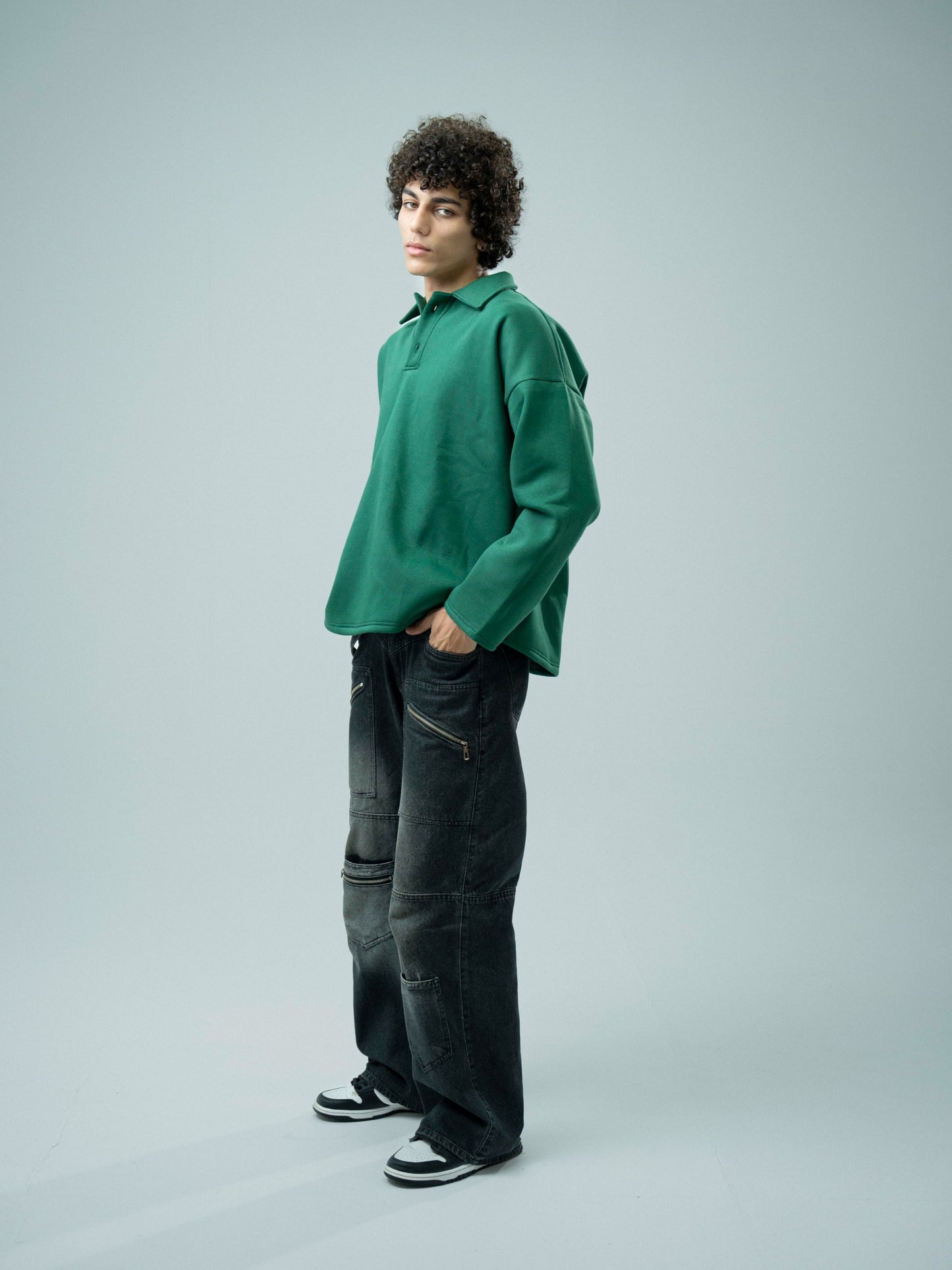 Green Plain Sweatshirt