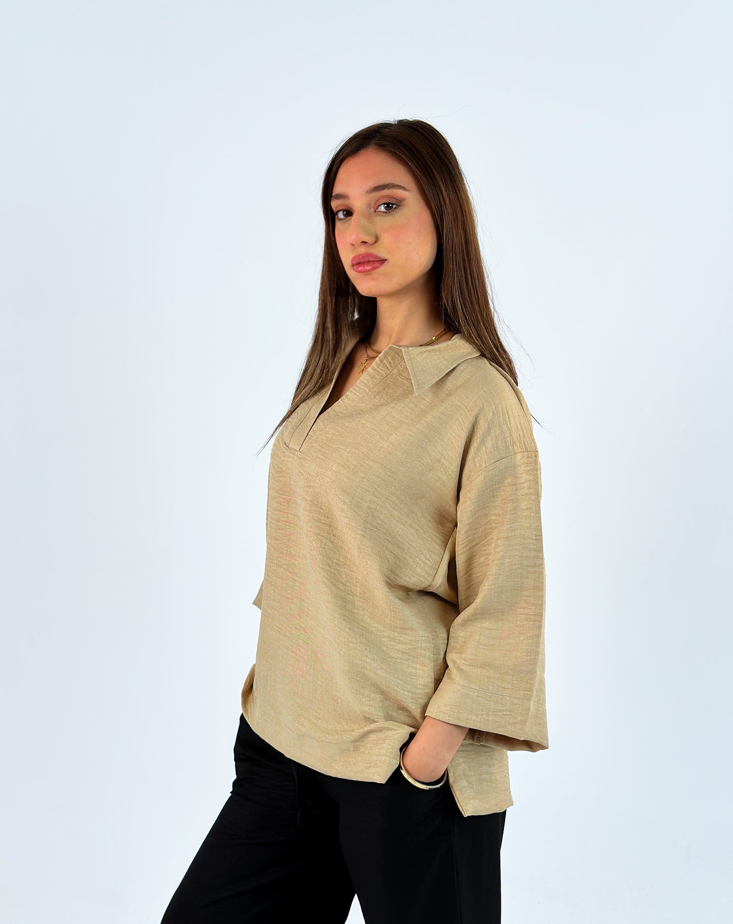 Beige Blouse