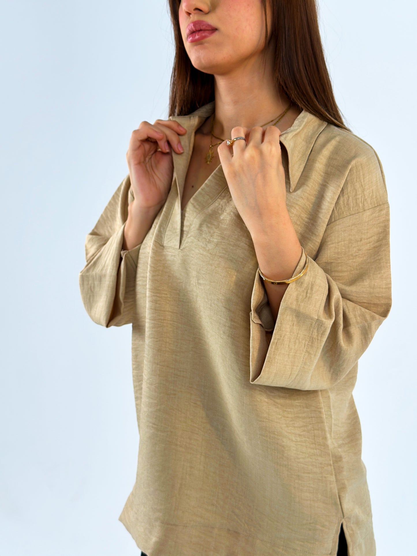 Beige Blouse