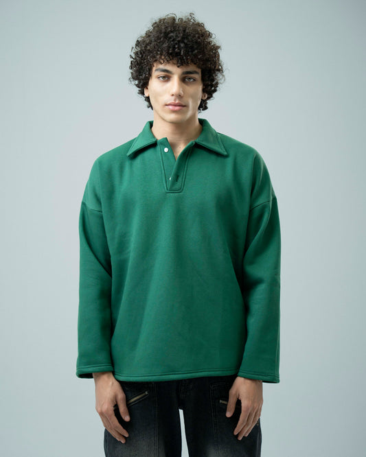 Green Plain Sweatshirt