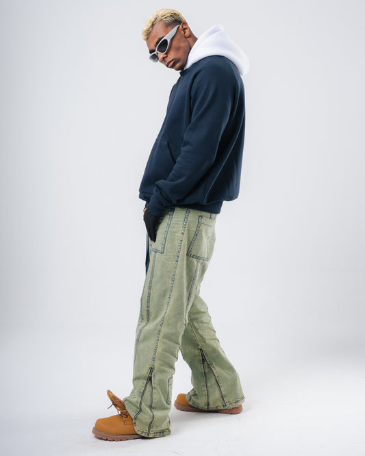 Navy Plain Hoodie