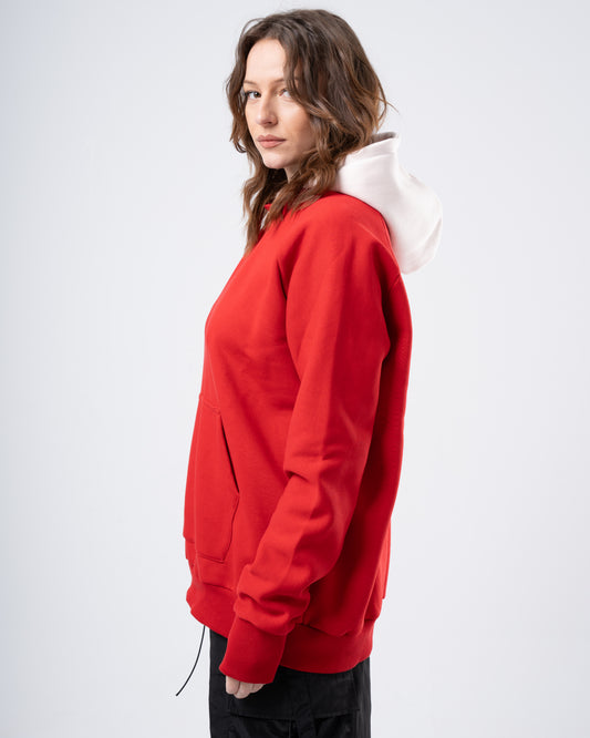 Red Plain Hoodie