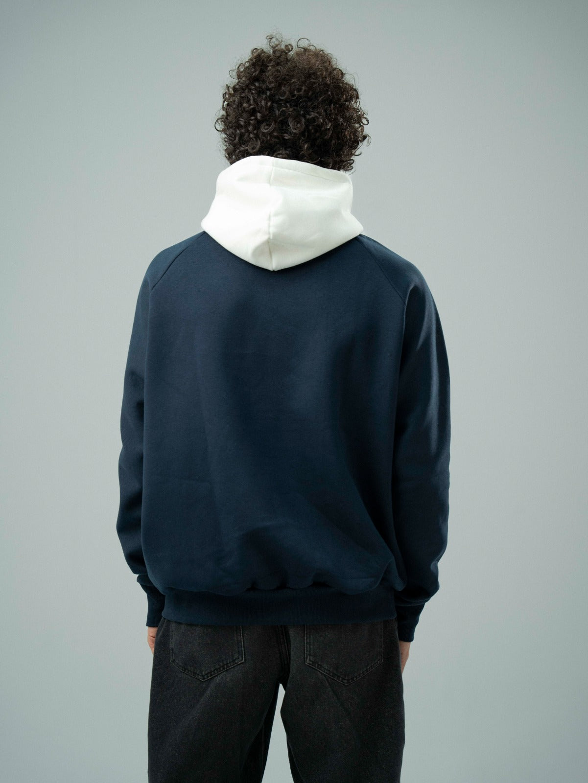 Navy Plain Hoodie