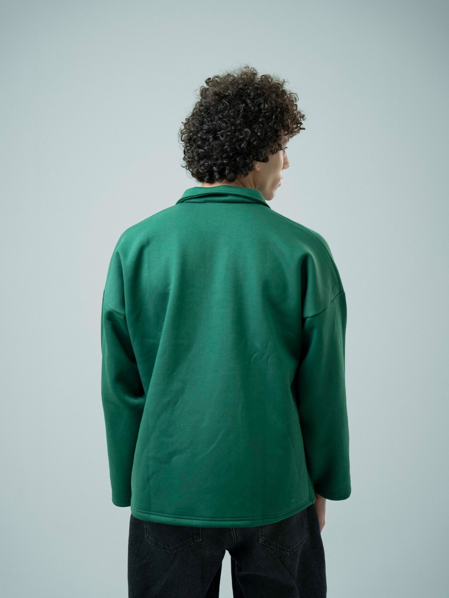 Green Plain Sweatshirt