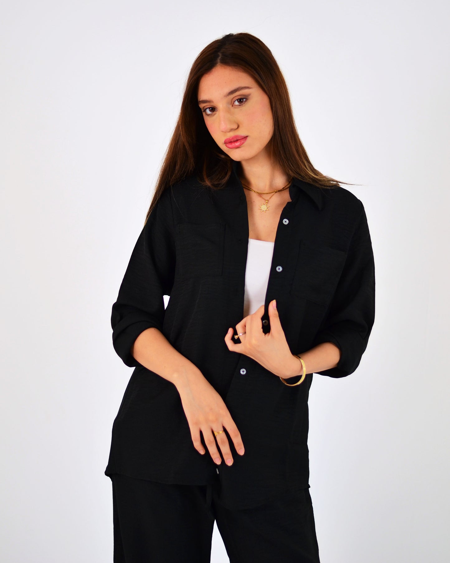 Black Linen Set