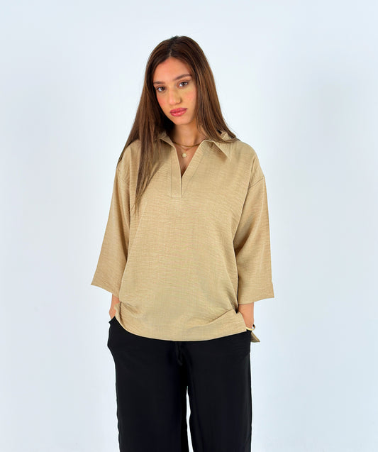 Beige Blouse