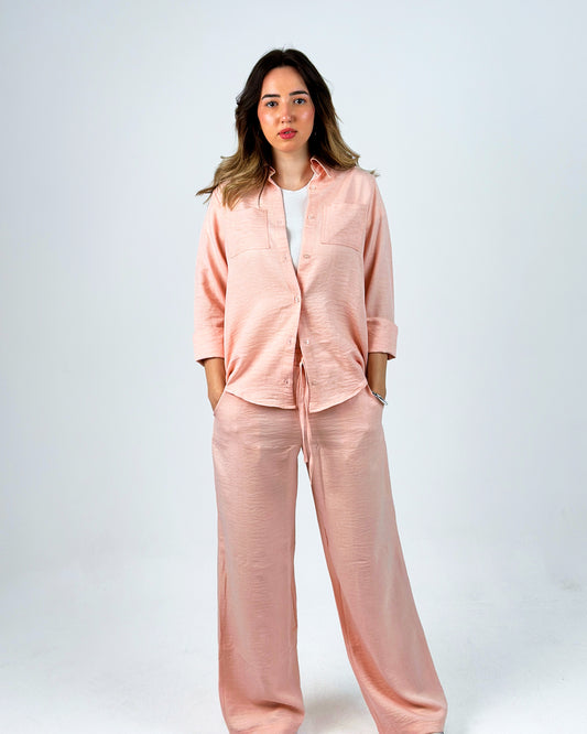 Pink Linen Set