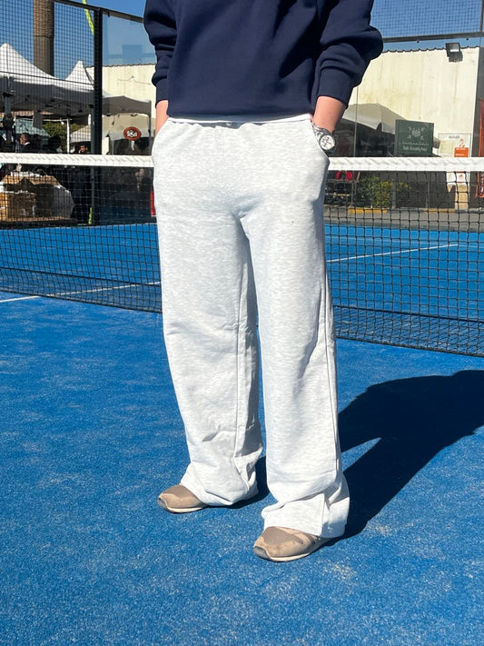 wide leg sweatpants -gray